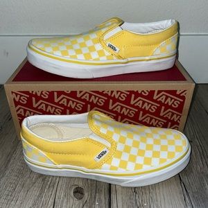 Classic Slip on Vans - Yellow Vans